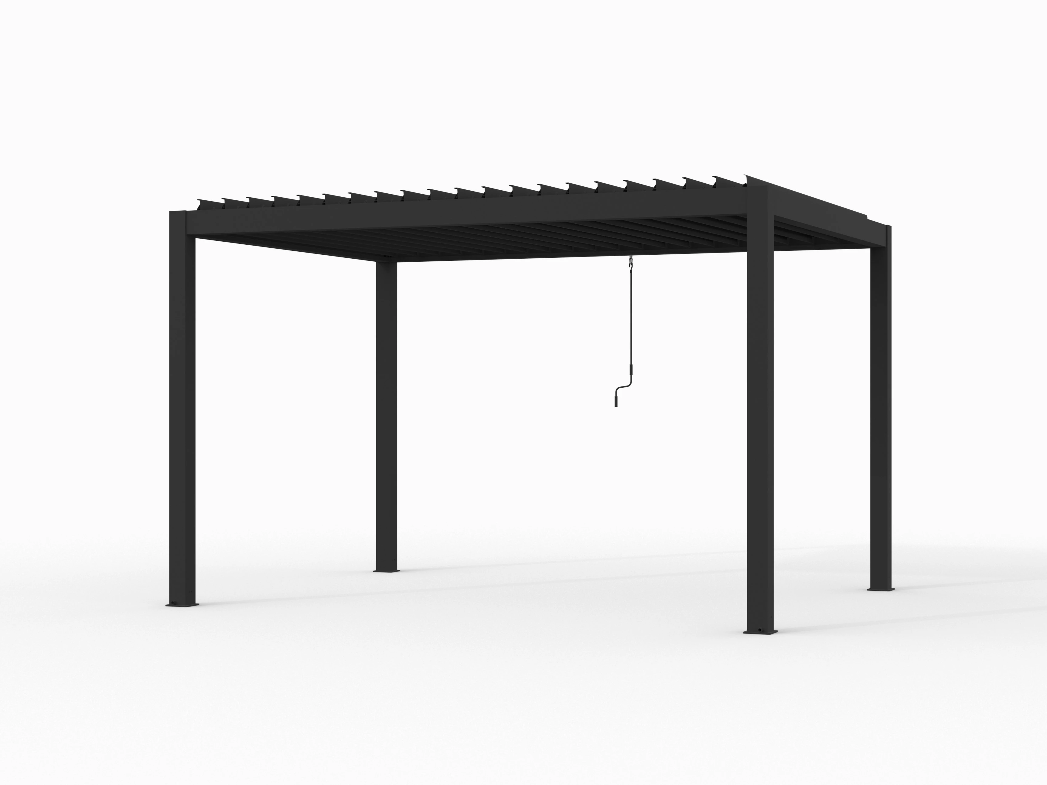 Aluminium Pergola Premium met Lamellen 400 x 300 cm - Afbeelding 1